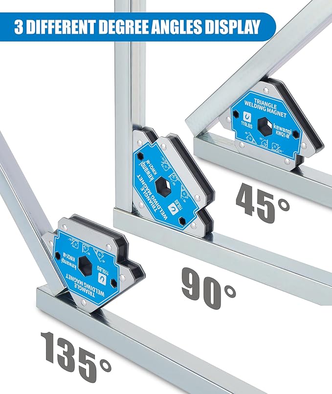 110 LB Welding Magnets-2 Pieces of Magnetic Welding Holder 110 LBS Holding Power Welding Supply Strong Welding Magnets and Clamps