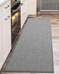 Color&Geometry Kitchen Rugs Kitchen Mats for Floor, 17"X59" Light Grey Kitchen Rugs Non Slip Washable with Rubber Backing, Quick Dry, Low Pile, Easy Clean Kitchen Runner Rug Kitchen Sink Mat