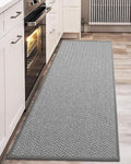 Color&Geometry Kitchen Rugs Kitchen Mats for Floor, 17"X79" Light Grey Kitchen Rugs Non Slip Washable with Rubber Backing, Low Pile, Quick Dry, Easy Clean Kitchen Runner Rug Kitchen Sink Mat