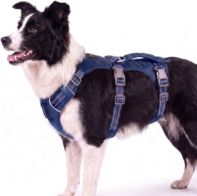 Tuff Pupper Escape Proof Dog Harness for Small Dogs | No Pull Lightweight Adjustable Harness | No Escape Multifunctional Outdoor Pet Gear | Strong Durable Breathable | Secure Comfortable Fit