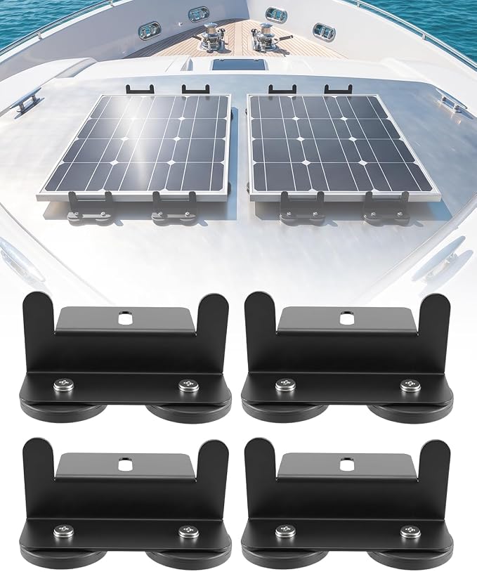 Solar Panel Roof Rack Mount No Drill Bracket for Car Roof Rack Cross Bars