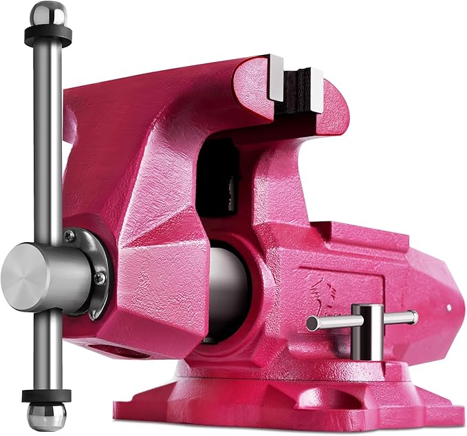 Forward 1750 5 Inch Bench Vise Heavy Duty with Anvil and 360° Swivel Base