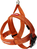 EzyDog Quick Fit Dog Harness, Soft Neoprene Padding - Large, Orange | Fast One-Click Buckle, Adjustable Fit, Strong Reinforced Materials, Reflective Stitching, No Pull Dog Harness, Easy Walking