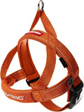 EzyDog Quick Fit Dog Harness, Soft Neoprene Padding - XX-Small, Orange | Fast One-Click Buckle, Adjustable Fit, Strong Reinforced Materials, Reflective Stitching, No Pull Dog Harness, Easy Walking
