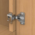 Chibery 30 Pack 1-5/16" Overlay 3D Soft Close Concealed Hinge, Face Frame Door, Small Angle Slow Close, Self Closing Hidden Satin Nickel, 105° Concealed Stainless Steel Hinges for Kitchen Cabinet Door