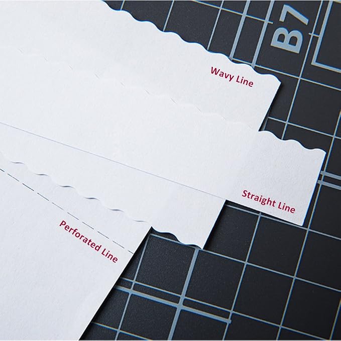 3-Way 12.6 Inch (A4 size) Rotary Trimmer Cutter Perforate & Scallop | A4 Size, Perforate Option, Scallop Options included