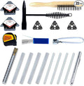 22 Pcs Welding Accessories and Tools Kit – Includes Chipping Hammer,Soapstone Holder,16' Tape Measure,50LB Magnet,Triple Flint Striker,Torch Cleaner,Wire Brush & More Accessories