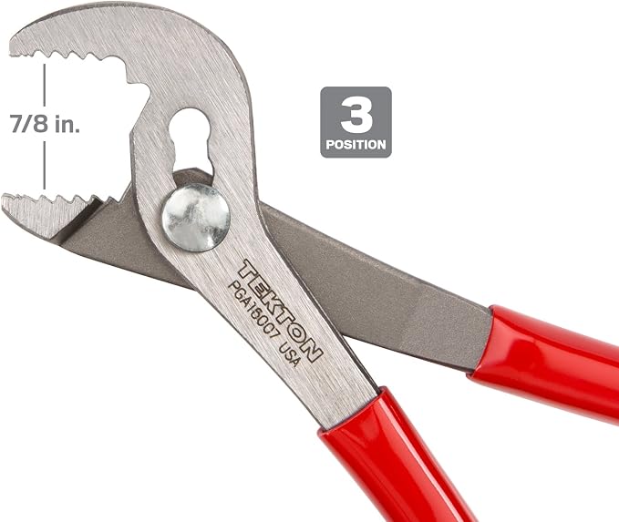 TEKTON 7 Inch Angle Nose Slip Joint Pliers | PGA16007