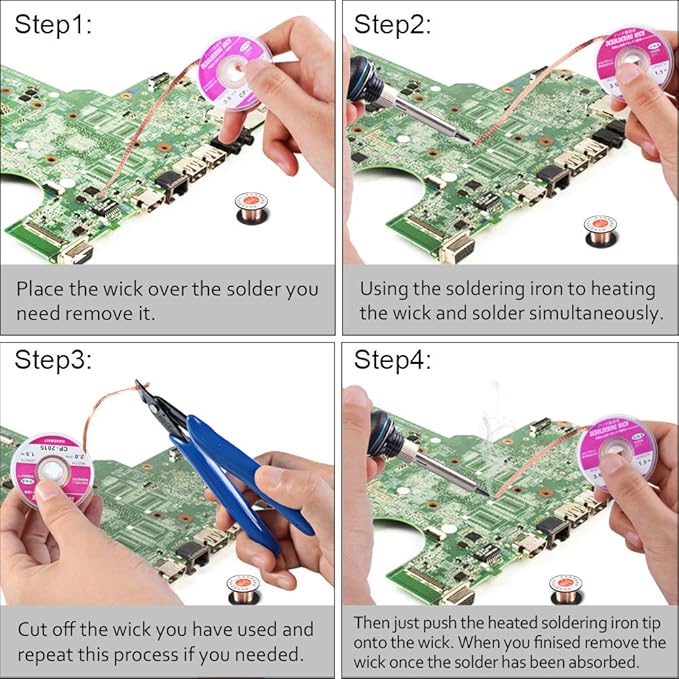 Soldering Iron Kit Electronics, 21-in-1, 90W Adjustable Temperature Soldering Iron, 5pcs Soldering Iron Tips, Soldering Iron Stand, Desoldering Pump, Magnifier, Solder Wire, Tweezer, PU Carry Bag