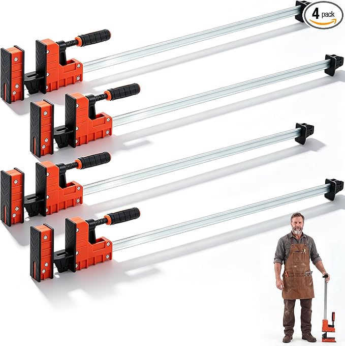 4 Pack 36 Inch Parallel Clamps for Woodworking Heavy Duty Bar Clamp