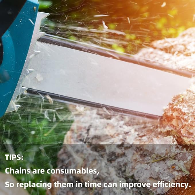 4 Packs 18 Inch Chainsaw Chain 62 Drive Links .050" Gauge, 3/8" Pitch, 18" Replacement Chain Low-Kickback Chainsaw Chains Compatible with Husqvarna, Echo, Poulan, Craftsman and more
