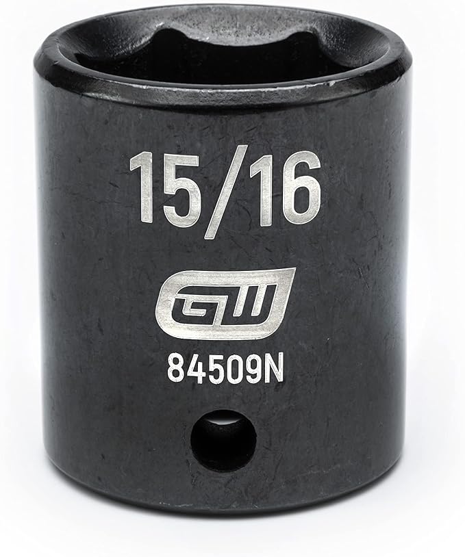 GEARWRENCH 19 Pc. 1/2" Drive 6 Pt. Standard Impact Socket Set, SAE - 84932N (Pack of 3)