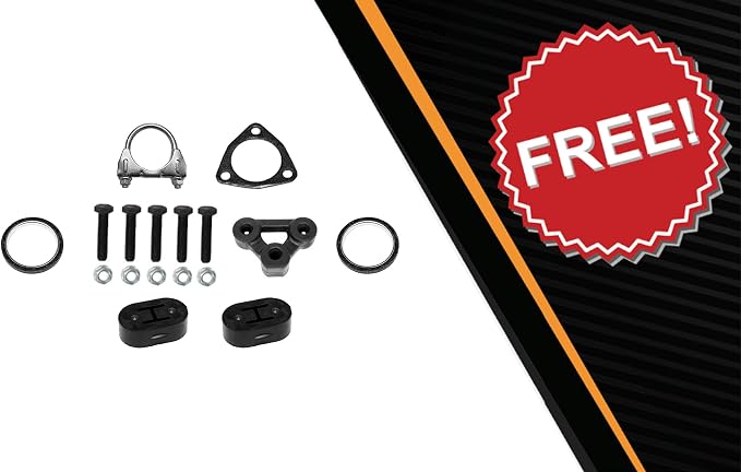 Northeastern Exhaust EPA Approved Catalytic, Resonator, Muffler System Kit Compatible for Honda Civic 2001-2005 1.7L, Include Gaskets, Clamp, and Bolt Spring, for GX and EX/VTEC and VTEC-E