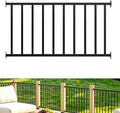 Metty Metal 5Ft W x 36in H Level Deck Railing Kit, Textured Black AAMA2604 Powder Coat, IBC Certified Guard Rail for Deck Porch Balcony Patio Outdoor