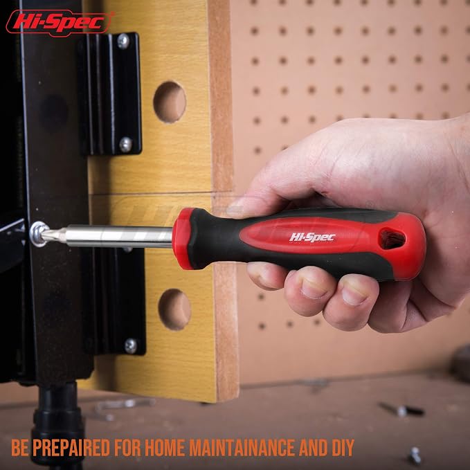 Hi-Spec Home Tool Kit in a Portable Toolbox Case Office and College Set