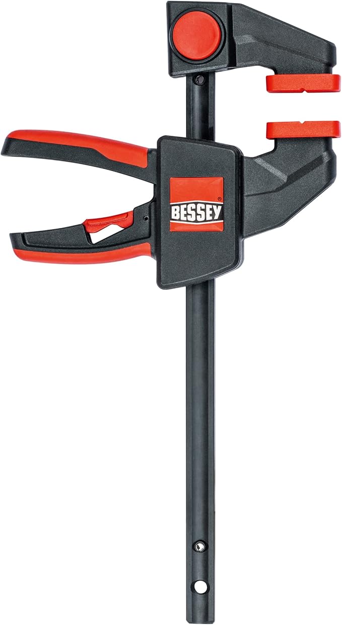 BESSEY EHK SERIES - 100 lb Clamping Force - 06 in - EHKM06 Trigger Clamp Set - 2.375 in. Throat Depth - Wood Clamps, Tools, & Equipment for Woodworking, Carpentry, Home Improvement, DIY