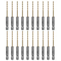 SALI Cobalt Drill Bit Set,20 Pack 5/64 Inch High Speed Steel Hex Shank Jobber Drill Bits, for Hardwood, Aluminum,Metal,Copper,Alloyed Steel