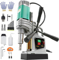 Mag Drill Press, 1450W 1.6" Boring Diameter, Portable Electric Magnetic Drill Press with 2 Coring Bits, 2922 lbf Power Magnetic, 820 RPM for Metal Surface, Industrial and Home Improvement