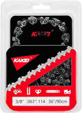 KAKEI 36 Inch Chainsaw Ripping Chain 3/8" Pitch .063" Gauge 114 Drive Links Fits Husqvarna, Stihl Models (1 chain) - Semi Chisel