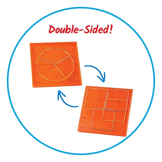 hand2mind Geoboards Classroom Kit, Geoboards with Rubber Bands, Geometry Board, Kindergarten Math Manipulatives, Rubber Band Peg Board, Hands On Math Kit, Geometric Shapes for Classroom (Set of 30)