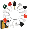 15PCS Heavy Equipment Keys Master Set, Construction Keys for Cat Caterpillar 5P8500 John Deere AT195302 Komatsu 787 Volvo 777 Bobcat D250 JCB 14603 Case S450 Hitachi H800 Hyster 166 Takeuchi H806
