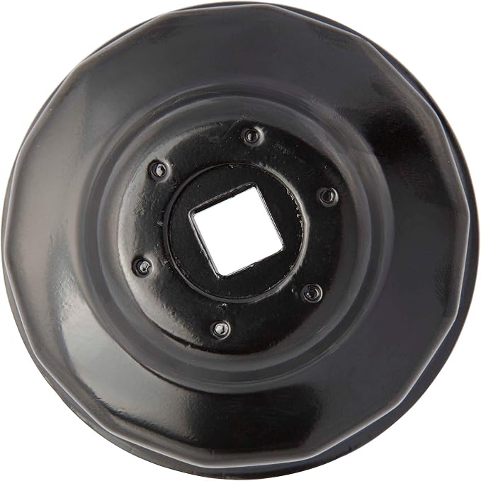 Steelman 64mm x 14 Flute Oil Filter Cap Wrench, 3/8-inch Drive, Low-Profile Design for Confined Space