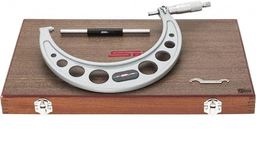 SPI 17-646-1 Calibrated Mechanical Outside Micrometer: 6" to 7 inch Range