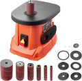 VEVOR Oscillating Spindle Sander, 2400RPM Benchtop Spindle Sander with 6 Sleeves (1/2"-3"), 5/8" Stroke, 15.6" x 11.6" Cast Iron Worktable for Furniture Finishing, Crafts Sanding, DIY Woodworking