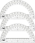 Mr. Pen- Protractor Set, 6", 3 Pack, Clear Plastic Protractors for Measuring Angles, 180° Small Protractor for Students, School, Math, Geometry, Drafting & Technical Drawing