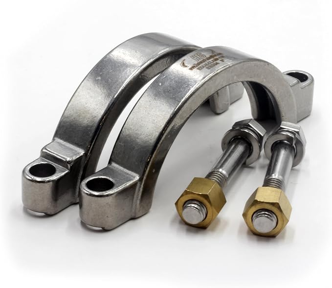 HFS(R) 3" High Pressure Tri Clover Sanitary Clamp for Tri Clamp Fitting Connection, Stainless Steel 304