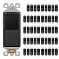 AIDA Single Pole Rocker Decorator Light Switch, 15 Amp Self-grounding Electrical Light Switches, Residential Grade, UL Listed (50, Glossy Black, Without Wall Plate)