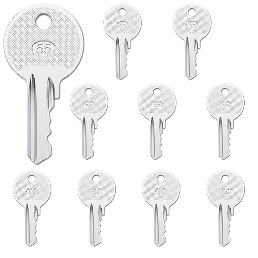 Heavy Equipment Keys, 10 Pack 455 Scissor Lift Keys fit Skyjack Lifts, New Genie Lifts, Boom Lifts Scissor