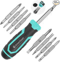 Amartisan 18-in-1 Multi-bit Screwdriver Set Tool All in One, Portable Multi-Purpose Screwdriver, Slotted/Philips/Pozi/Torx/Square,Nut Driver