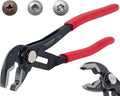 VAMPLIERS PYTHON 10" Plumbers Slip Joint Pliers Water Pump Pliers Quick Adjusting Groove Joint with Unique Screw Extractor Jaws