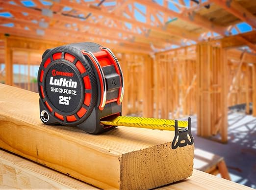 Crescent Lufkin 1-3/16" x 25' Shockforce G1 Dual Sided Tape Measure - L1125