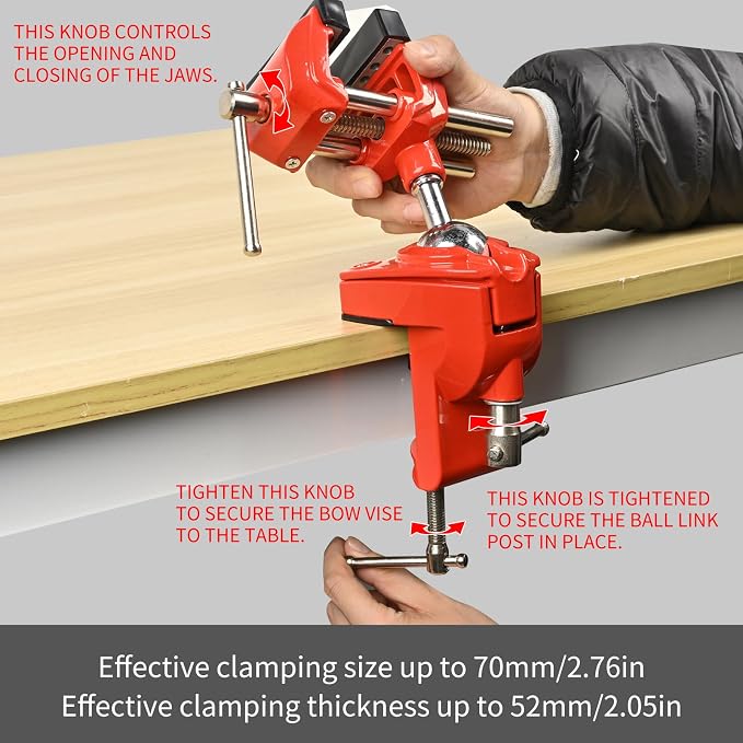 360° Rotating Universal Bow Vise for Compound & Recurve Bow Tuning