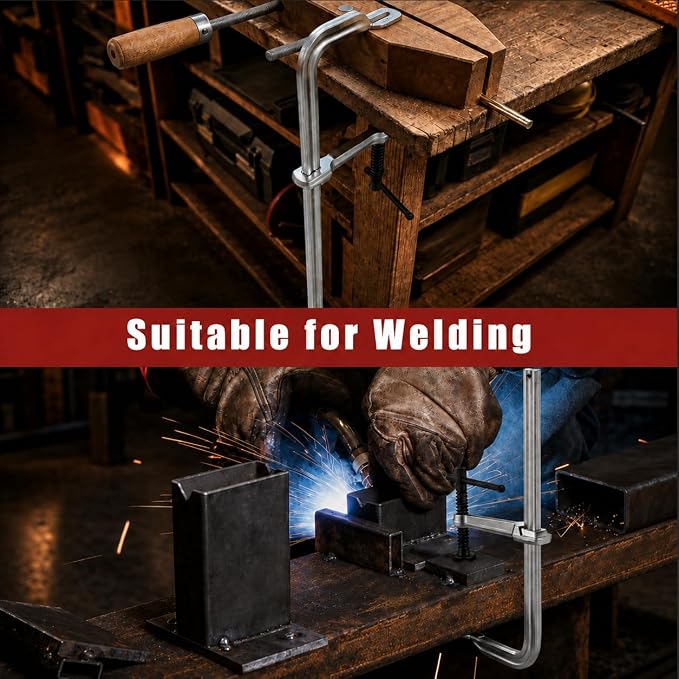 Heavy Duty 12-Inch Welding Clamp, 2400 Lbs Clamping Force