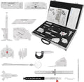 13 Piece Combination Welding Measurement Toolbox Set Stainless Steel Weld Inspection Tool, Welding Weld Inspection Ruler, Corner Weld Gauge