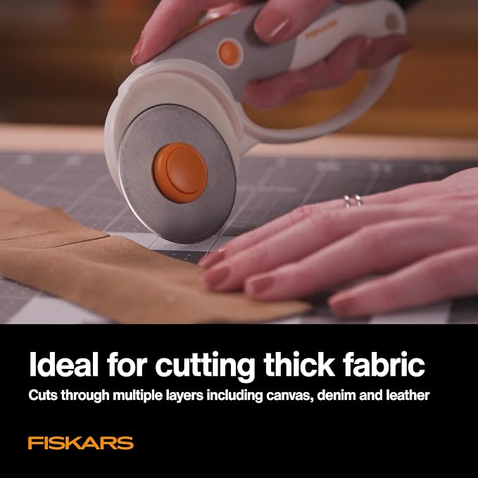 Fiskars 193730-1004 Straight Rotary Replacement Blades, 60mm, 5 Pack , Silver