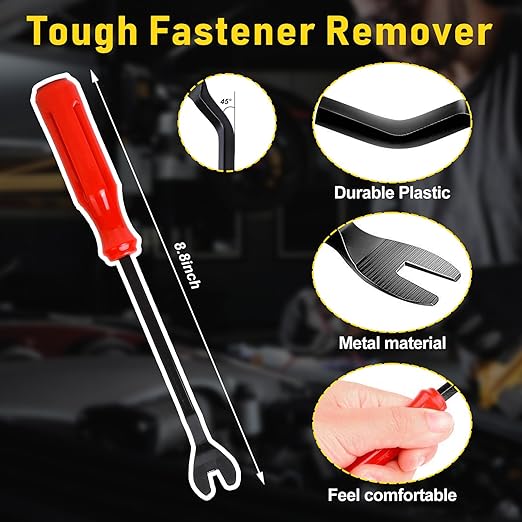 260PCS Car Bumper Retainer Clips Kit - Auto Plastic Rivets & Push Fasteners Set, Most Popular Sizes for Door Trim, Panel, Fender - Compatible with GM, Ford, Toyota, Honda, Chrysler