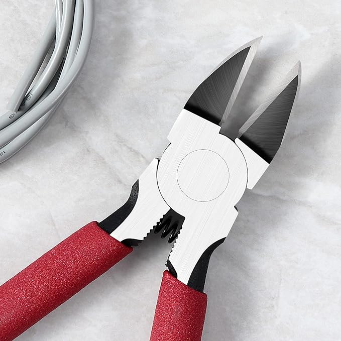 IGAN-P6 6-inch Ultra Sharp & Powerful Side Cutter Clippers with Longer Flush Cutting Edge, Ideal Wire Snips for Crafting, Floral, Electrical & Any Clean Cut Needs