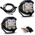 Baja Designs LP4 LED Pro Bumper Light Kit for Jeep Gladiator 2020-22, Wrangler JL 2018-22 with OEM Steel Bumper - Includes Wiring Harness (Driving/Combo Clear Lens)
