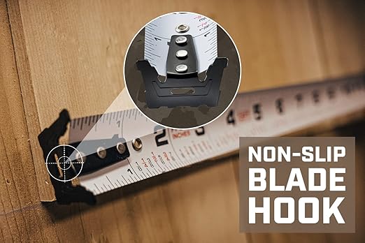 Spec Ops Tools Tape Measure for Framing & Construction, 1 1/8" Double-Sided Blade, Retractable, Military-Grade Composite Case, 16 Foot + 25 Foot (2)