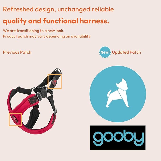 Gooby Escape Free Sport Dog Harness, Choke-Free, Lime, Large | Patented escape-free frame; Reduces choking; 4-point adjustment; Soft neoprene padding; Durable webbed straps