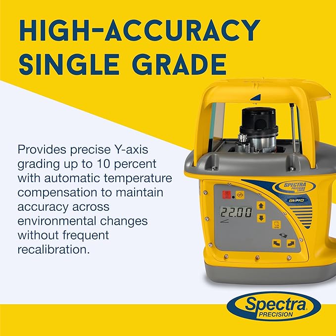 Spectra Precision GL710 Single Slope Grade Laser - Temperature Compensation - Self-Level to 10%