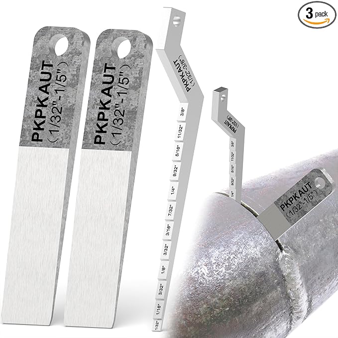 3PCS 4" Welding Wedge for Pipe Fitting and Metalwork – Precision Hardened Steel Gap Adjustment for Pipefitter Tools, TIG, Ironworker, Gutter Wedges, Pipe Fitting Tools, Metal Spacers