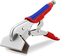 10-Inch Locking Sheet Metal Clamp, Heavy Duty Adjustable Welding Pliers with Trigger Release, Nickel Plated Metal Bending Tool for Welding & Metalworking