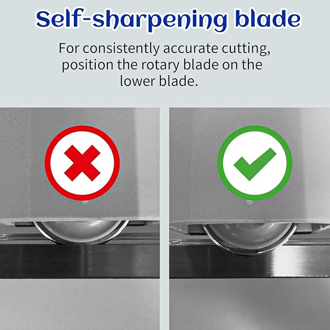 24 Inch Manual Precision Rotary Paper Trimmer, Rotary Paper Cutter Trimmer for Photo Paper, Film, Art Paper Jam, Office Paper, Thin Plastic Soft Board, Cutting Table, PVC, Professional Rolling Trimmer