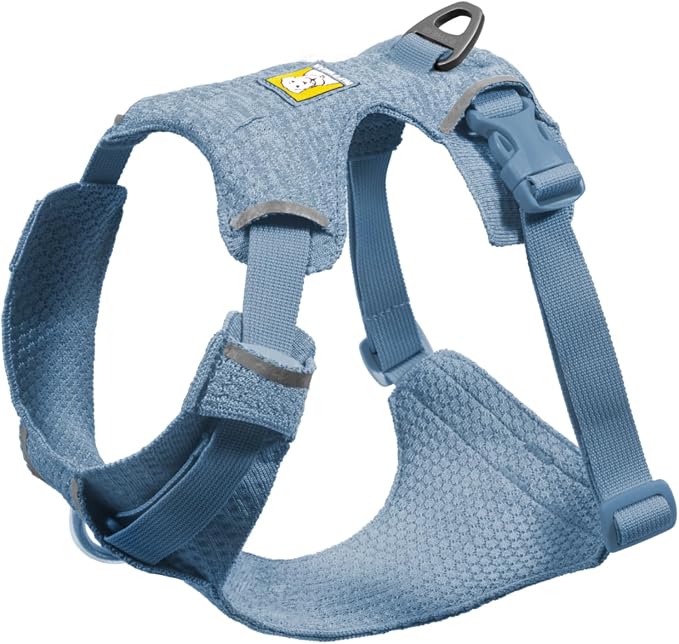 Ruffwear, Front Range Flex Dog Harness, Engineered Knit Construction for Ultimate Fit and Mobility, Lightweight Flexible Everyday Harness with Dual Leash Clips, Polar Blue, XXX-Small