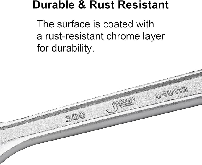 Jetech 24-Inch Adjustable Wrench, Professional Heavy Duty, Chrome Vanadium Steel, Shifter Spanner with Inch/Metric Scale, Wide Caliber Opening, Rust-Resistant Finish, Extra-Long Leverage